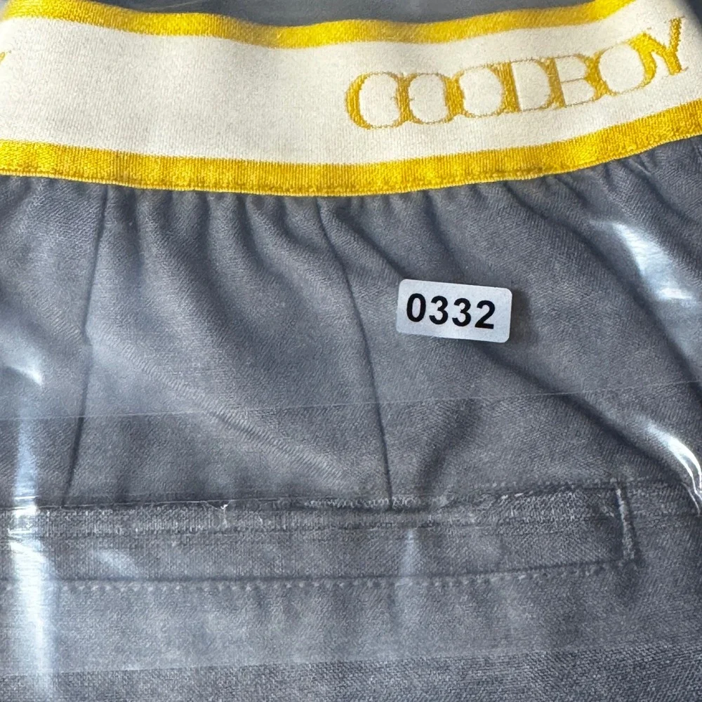 Goodboy Limited Collection Grey Wool Trousers Elastic Logo Waist GB-PT34 Size M